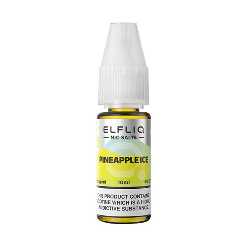 Elf Bar Elfliq Pineapple Ice Nic Salts 10ml | The Ace of Vapez Distro
