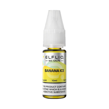 Elf Bar Elfliq Banana Ice Nic Salts 10ml | The Ace of Vapez Distro