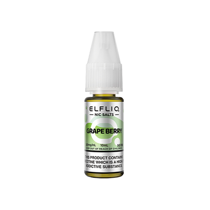 Elf Bar Elfliq Grape Berry Nic Salts 10ml  | The Ace of Vapez Distro