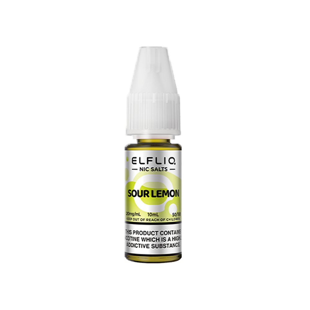 Elf Bar Elfliq Sour Lemon Nic Salts 10ml  | The Ace of Vapez Distro