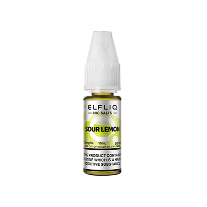 Elf Bar Elfliq Sour Lemon Nic Salts 10ml  | The Ace of Vapez Distro