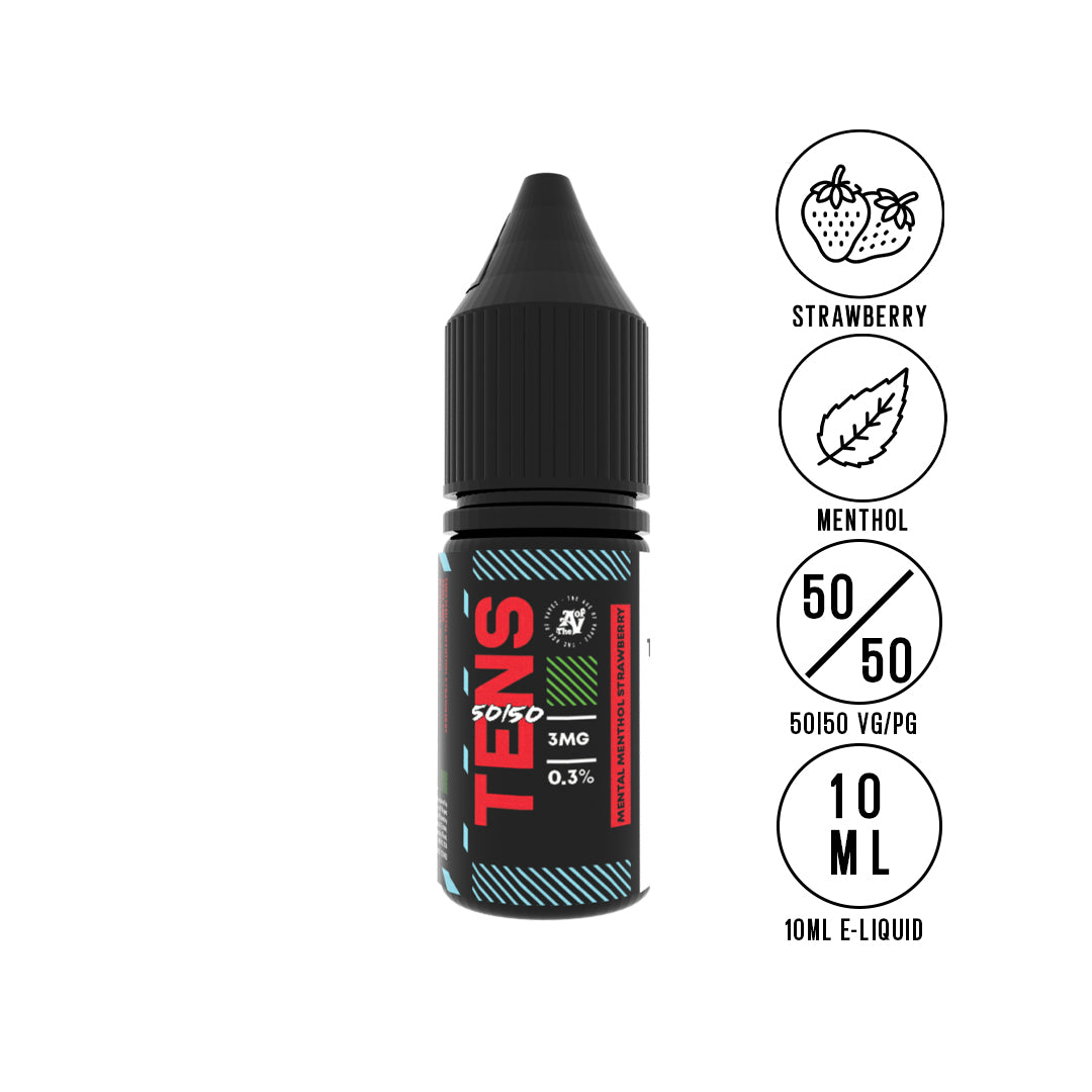 Mental Menthol Strawberry / 0mg