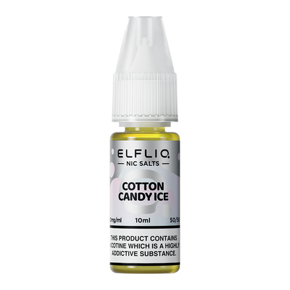 Elf Bar Elfliq Cotton Candy Ice Nic Salts 10ml  | The Ace of Vapez Distro