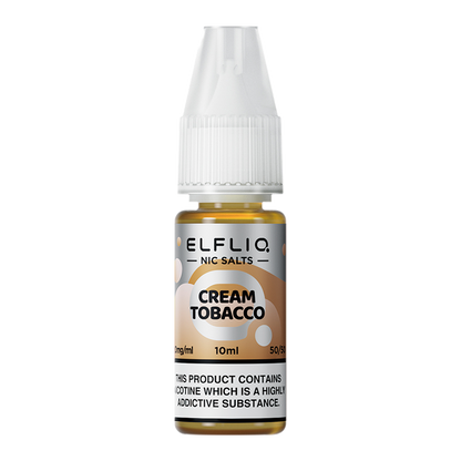 Elf Bar Elfliq Cream Tobacco Nic Salts 10ml  | The Ace of Vapez Distro