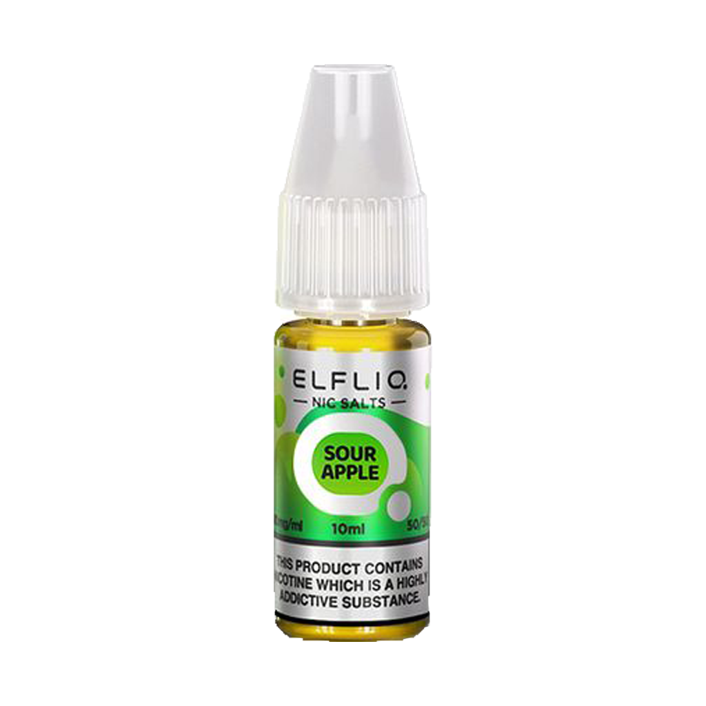 Elf Bar Elfliq Sour Apple Nic Salts 10ml | The Ace of Vapez Distro