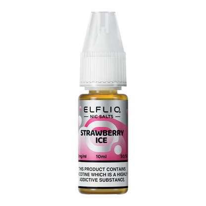 Elf Bar Elfliq Strawberry Ice Nic Salts 10ml | The Ace of Vapez Distro