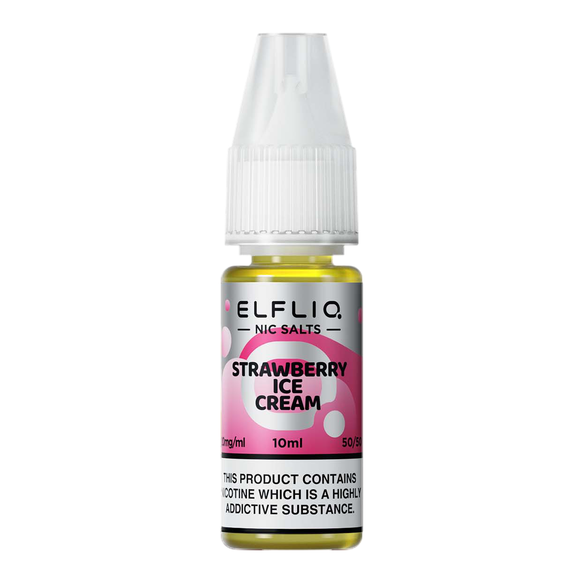 Elf Bar Elfliq Strawberry Ice cream Nic Salts 10ml | The Ace of Vapez Distro